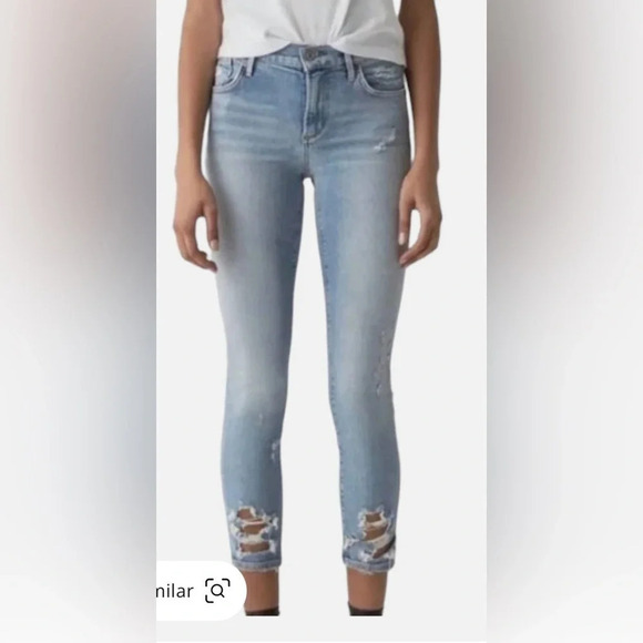Agolde Denim - AGOLDE Sophie Mid Rise Ankle Jeans In Playback Size 26
